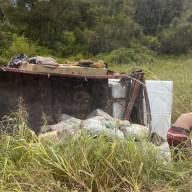 Otra vez la ruta 9/34: un camión perdió el control y volcó en Río Piedras