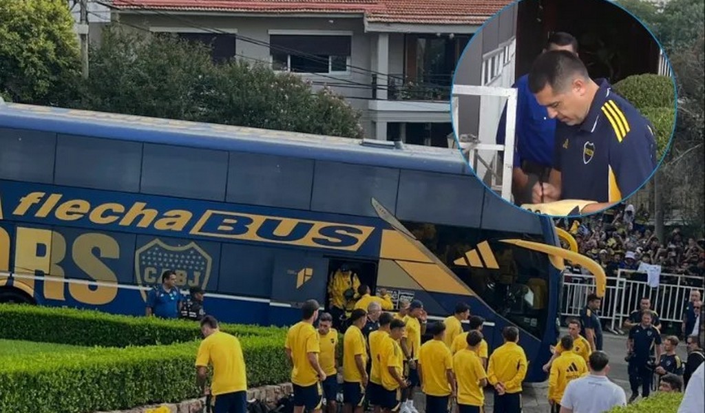Con Riquelme a la cabeza, Boca ya está instalado en Salta: miles de salteños recibieron al plantel